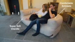 Luxury Chenille Couch Bean Bag