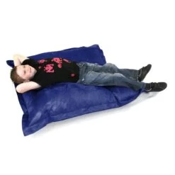 Kids Faux Leather Oxford Cushion Bean Bag