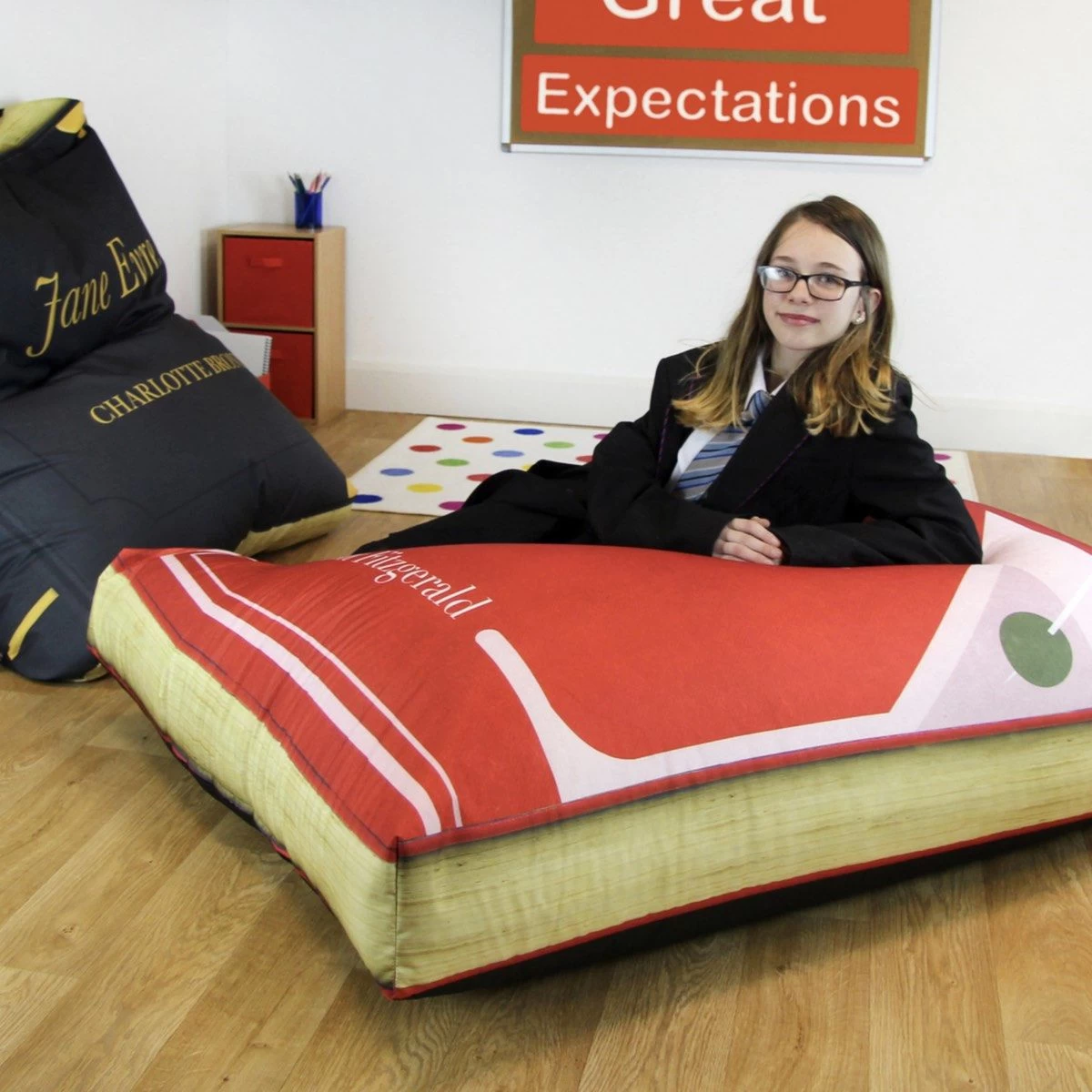 Classic Secondary Book Bean Bags - Pack Of 6 3 Classic Secondary Book Bean Bags - Pack Of 6