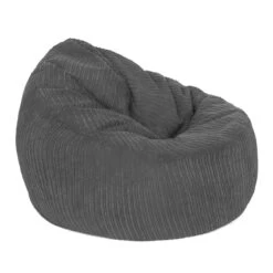 Corduroy Bean Bag Chair - Replacement Cover -Bean Bag Chairs Store corduroy bean bag chair grey 1 1