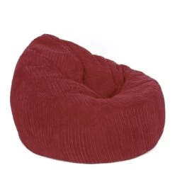 Corduroy Bean Bag Chair - Replacement Cover -Bean Bag Chairs Store corduroy bean bag chair red 1 1