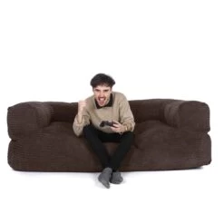 Corduroy Couch Bean Bag -Bean Bag Chairs Store corduroy couch bean bag chocolate brown 1