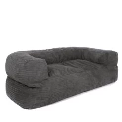 Corduroy Couch Bean Bag -Bean Bag Chairs Store corduroy couch bean bag grey 1