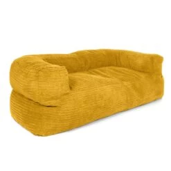 Corduroy Couch Bean Bag -Bean Bag Chairs Store corduroy couch bean bag mustard 3