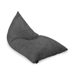 Corduroy Deck Chair Bean Bag -Bean Bag Chairs Store corduroy deck chair bean bag grey 1