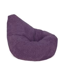 Corduroy Hi-Back Gamer Bean Bag -Bean Bag Chairs Store corduroy hi back gamer bean bag purple 1