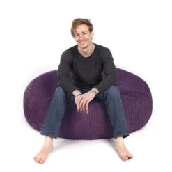 Corduroy Ingot Bean Bag -Bean Bag Chairs Store corduroy ingot bean bag purple 1