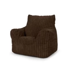 Corduroy Kids Armchair Bean Bag -Bean Bag Chairs Store corduroy kids armchair bean bag chocolate brown 1
