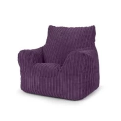 Corduroy Kids Armchair Bean Bag -Bean Bag Chairs Store corduroy kids armchair bean bag purple 1