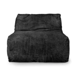 Corduroy LayZ Bean Bag - Replacement Cover -Bean Bag Chairs Store corduroy layz bean bag black 1 1