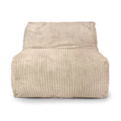 Corduroy LayZ Bean Bag - Replacement Cover -Bean Bag Chairs Store corduroy layz bean bag cream 1 1
