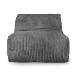 Corduroy LayZ Bean Bag - Replacement Cover -Bean Bag Chairs Store corduroy layz bean bag grey 1 1