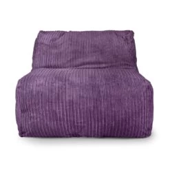 Corduroy LayZ Bean Bag - Replacement Cover -Bean Bag Chairs Store corduroy layz bean bag purple 1 1