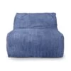 Corduroy LayZ Bean Bag - Replacement Cover -Bean Bag Chairs Store corduroy layz bean bag slate blue 1 1