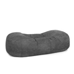 Corduroy Lounger Bean Bag -Bean Bag Chairs Store corduroy lounger bean bag grey 1
