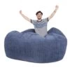 Corduroy Monster Bean Bag - Replacement Cover -Bean Bag Chairs Store corduroy monster bean bag slate blue 1 1