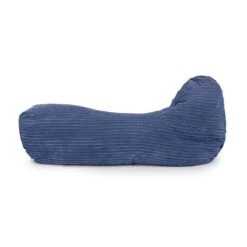 Corduroy Recliner Bean Bag - Replacement Cover -Bean Bag Chairs Store corduroy recliner bean bag slate blue 1 1
