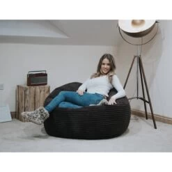 Corduroy Retro Classic Bean Bag 25 Corduroy Retro Classic Bean Bag -Bean Bag Chairs Store corduroy retro classic bean bag girl in slippers