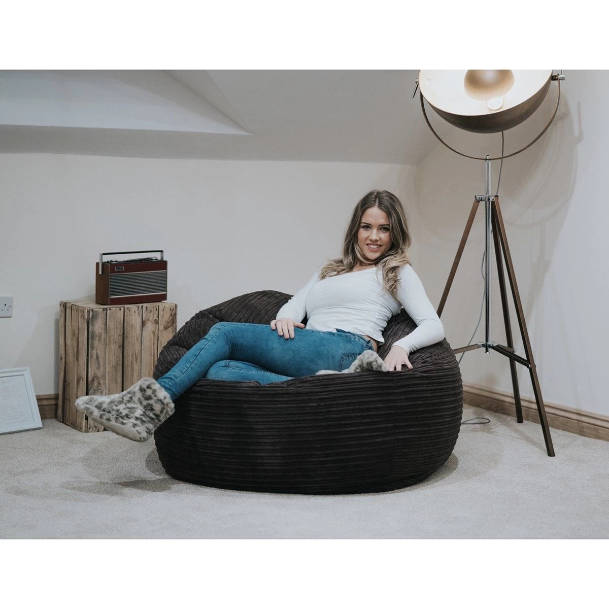 Corduroy Retro Classic Bean Bag 11 Corduroy Retro Classic Bean Bag - Image 9