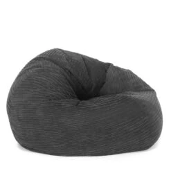 Corduroy Retro Classic Bean Bag - Replacement Cover -Bean Bag Chairs Store corduroy retro classic bean bag grey 1 1