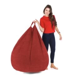 Corduroy Retro Classic Bean Bag - Replacement Cover -Bean Bag Chairs Store corduroy retro classic bean bag red 1 1