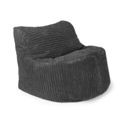Corduroy Seat Bean Bag -Bean Bag Chairs Store corduroy seat bean bag grey 1
