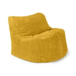 Corduroy Seat Bean Bag -Bean Bag Chairs Store corduroy seat bean bag mustard 3
