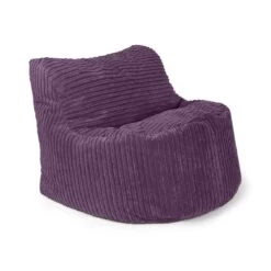 Corduroy Seat Bean Bag - Replacement Cover -Bean Bag Chairs Store corduroy seat bean bag purple 1 1