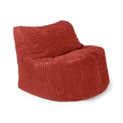 Corduroy Seat Bean Bag -Bean Bag Chairs Store corduroy seat bean bag red 1