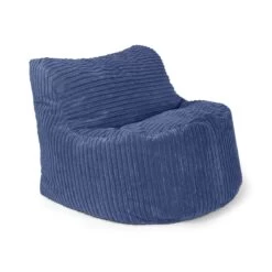 Corduroy Seat Bean Bag -Bean Bag Chairs Store corduroy seat bean bag slate blue 1