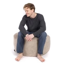 Corduroy Stool Bean Bag -Bean Bag Chairs Store corduroy stool bean bag sand 1