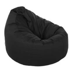 Cotton Bean Bag Chair - Replacement Cover -Bean Bag Chairs Store cotton bean bag chair black 1 1
