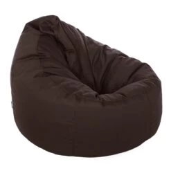 Cotton Bean Bag Chair - Replacement Cover -Bean Bag Chairs Store cotton bean bag chair chocolate brown 1 1