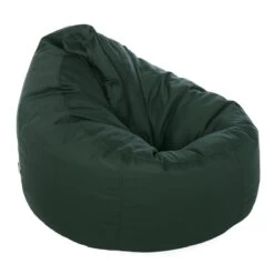 Cotton Bean Bag Chair - Replacement Cover -Bean Bag Chairs Store cotton bean bag chair forest green 1 1