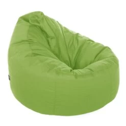 Cotton Bean Bag Chair - Replacement Cover -Bean Bag Chairs Store cotton bean bag chair lime green 1 1