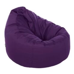 Cotton Bean Bag Chair - Replacement Cover -Bean Bag Chairs Store cotton bean bag chair purple 1 1