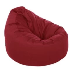 Cotton Bean Bag Chair - Replacement Cover -Bean Bag Chairs Store cotton bean bag chair red 1 1