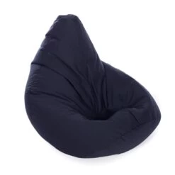 Cotton Hi-Back Gamer Bean Bag -Bean Bag Chairs Store cotton hi back gamer bean bag navy blue 1