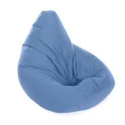Cotton Hi-Back Gamer Bean Bag -Bean Bag Chairs Store cotton hi back gamer bean bag sky blue 2 1