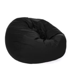 Cotton Retro Classic Bean Bag -Bean Bag Chairs Store cotton retro classic bean bag black 1