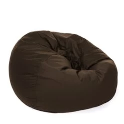 Cotton Retro Classic Bean Bag - Replacement Cover -Bean Bag Chairs Store cotton retro classic bean bag chocolate brown 1 1