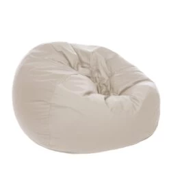 Cotton Retro Classic Bean Bag - Replacement Cover -Bean Bag Chairs Store cotton retro classic bean bag cream 1