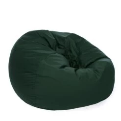 Cotton Retro Classic Bean Bag -Bean Bag Chairs Store cotton retro classic bean bag forest green 1
