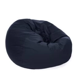 Cotton Retro Classic Bean Bag -Bean Bag Chairs Store cotton retro classic bean bag navy blue 1