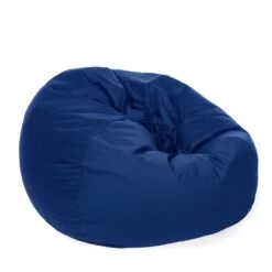Cotton Retro Classic Bean Bag - Replacement Cover -Bean Bag Chairs Store cotton retro classic bean bag royal blue 1 1