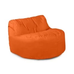 Cotton Seat Bean Bag - Replacement Cover -Bean Bag Chairs Store cotton seat orange 1