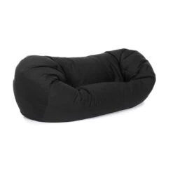 Cotton Settee Bean Bag - Replacement Cover -Bean Bag Chairs Store cotton settee bean bag black 1 1