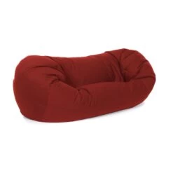 Cotton Settee Bean Bag -Bean Bag Chairs Store cotton settee bean bag red 1