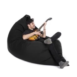 Cotton Slab Bean Bag -Bean Bag Chairs Store cotton slab bean bag black 1