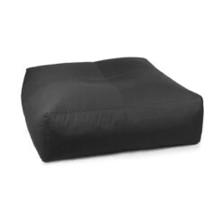 Cotton Square Bean Bag - Replacement Cover -Bean Bag Chairs Store cotton square bean bag dark grey 1 1